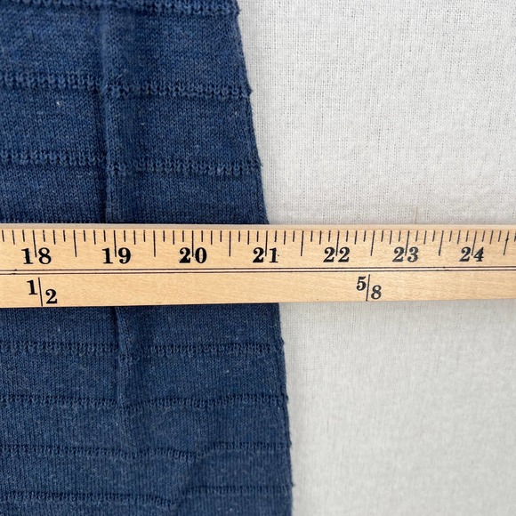 SEE BY CHLOE Dress Womens US 8 EU 44 Blue Sweater Knit Sleeveless Ruffle Trim - Picture 12 of 13